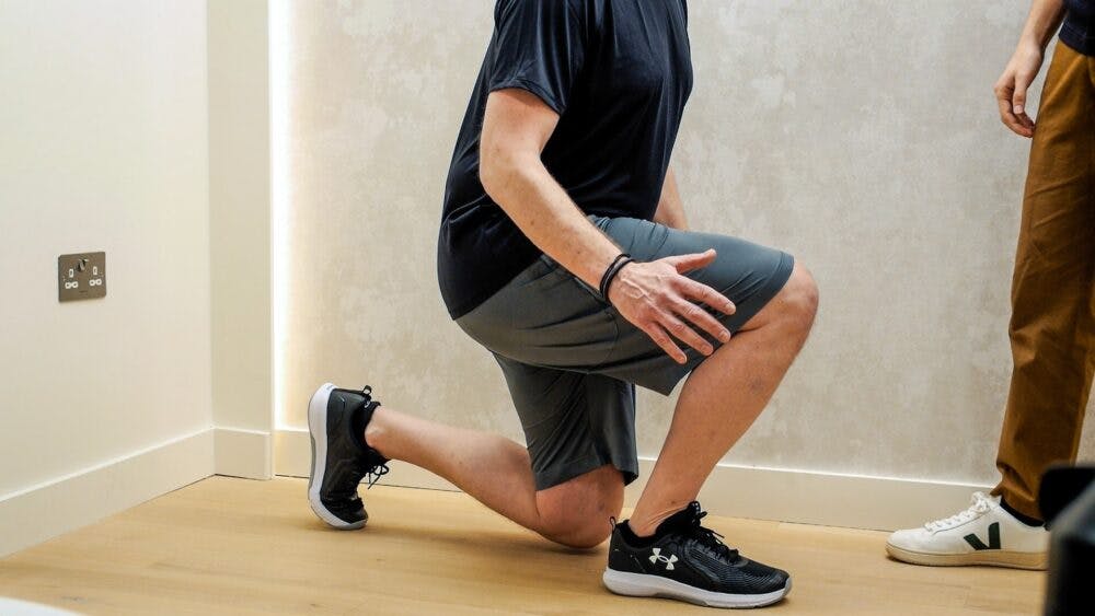 Split squat without support